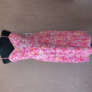 NWT Jessica Simpson Floral Dress with Adjustable Spaghetti Straps Size L